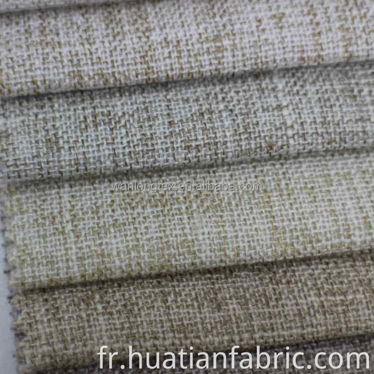 Tissu Tissu Type de canapé teint de style coton en lin